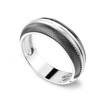 Anello a fede Zancan in argento. 2