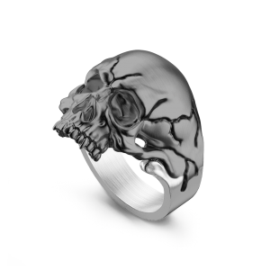 Anello teschio Zancan in argento 2