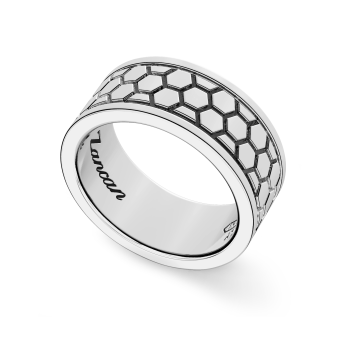 Zancan silver band ring. 2