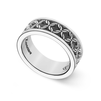 Zancan silver band ring. 2