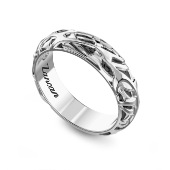 Zancan silver band ring. 2