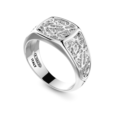 Zancan-Siegelring aus Silber.