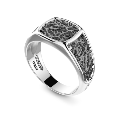 Zancan-Siegelring aus Silber.