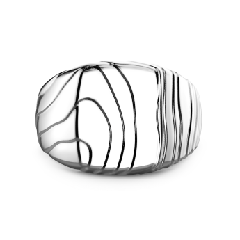 Anello chevalier Zancan in argento.