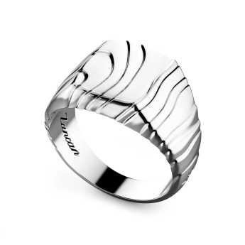 Anello chevalier Zancan in argento. 2