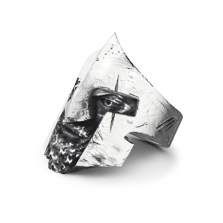 Anillo Zancan de plata con espartano.