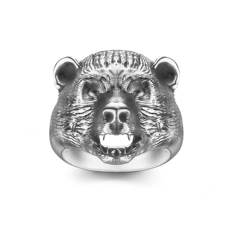 Anello Zancan ad orso in argento.