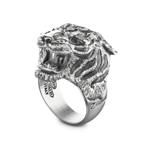 Anello Zancan a tigre in argento. 2
