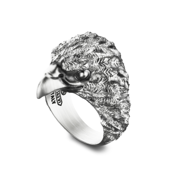 Anello Zancan ad aquila in argento. 2