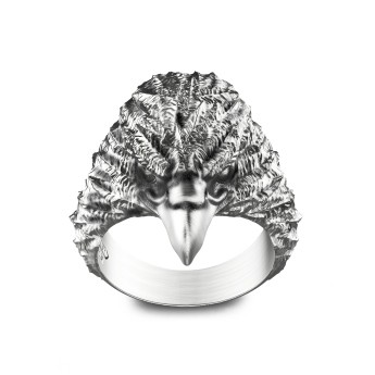 Anello Zancan ad aquila in argento.