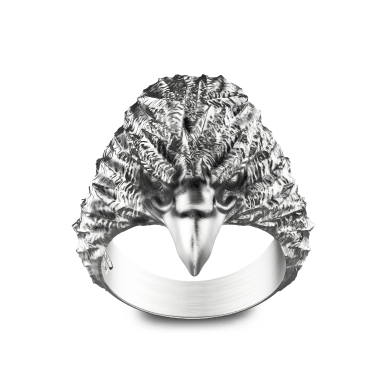 Anello Zancan ad aquila in argento.