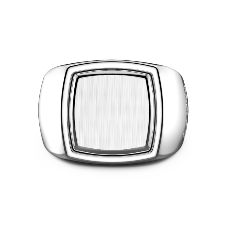 Sello zancan de plata hexagonal.