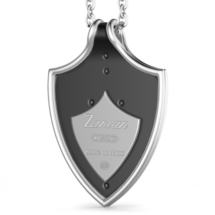 Zancan silver biker necklace.