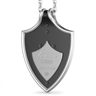 Zancan silver biker necklace.