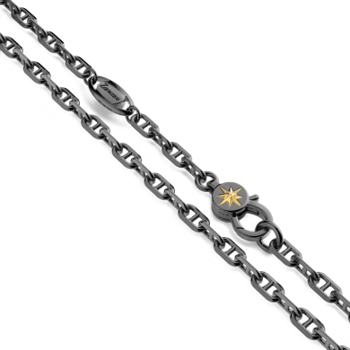 Zancan-Kette aus Silber mit Ankeranhänger mit Meerjungfrau.