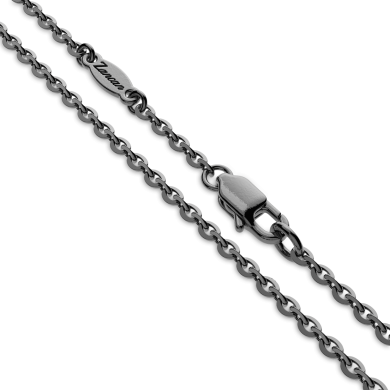 Collana in argento con croce e nodo piccolo.