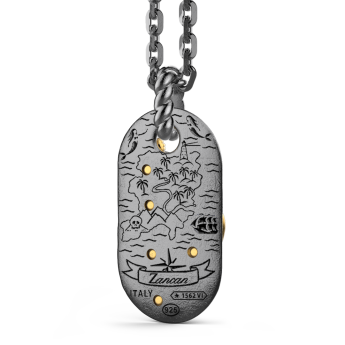 Collana Zancan in argento brunito con sirena. 2