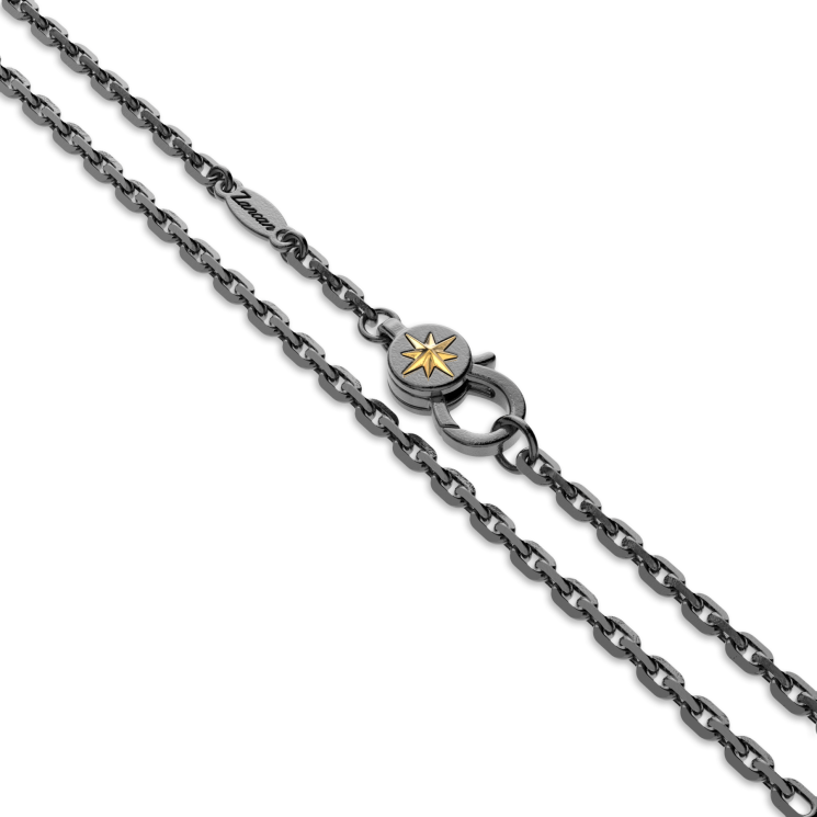 Zancan burnished silver necklace with sailboat.