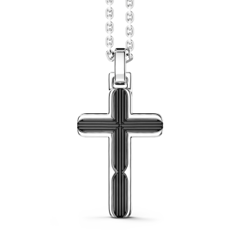 Collana Zancan in argento con pendente a croce.