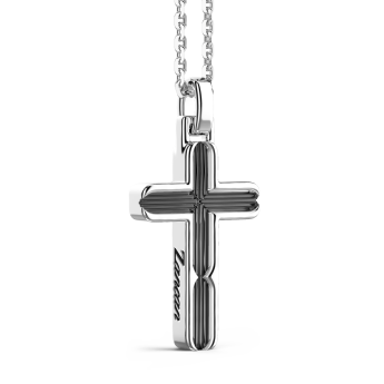 Collana Zancan in argento con pendente a croce. 2