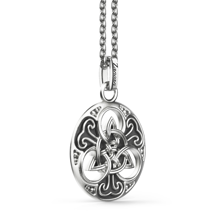 Collana Zancan in argento con pendente celtico.