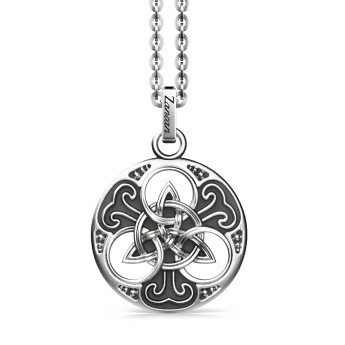 Collana Zancan in argento con pendente celtico.