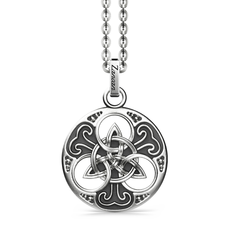 Collar Zancan de plata con colgante celta.