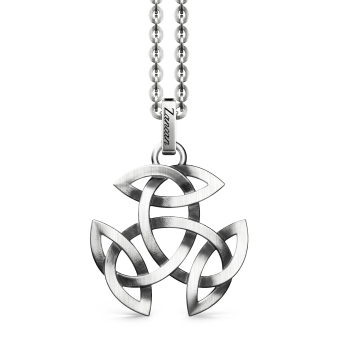 Zancan silver necklace with Celtic pendant.