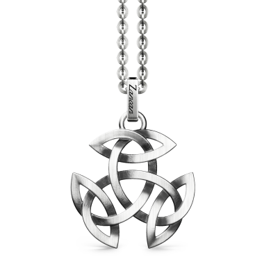 Zancan silver necklace with Celtic pendant.