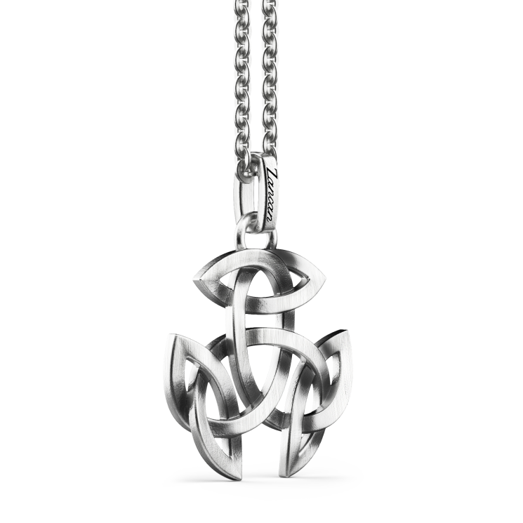 Zancan silver necklace with Celtic pendant.