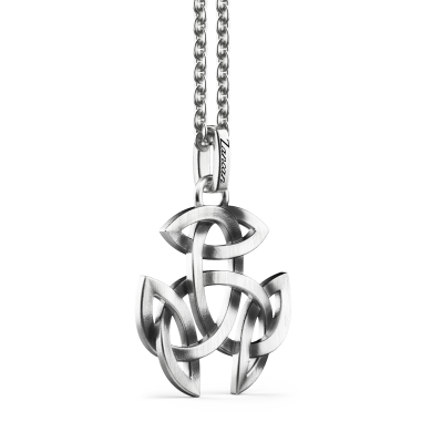 Zancan silver necklace with Celtic pendant.