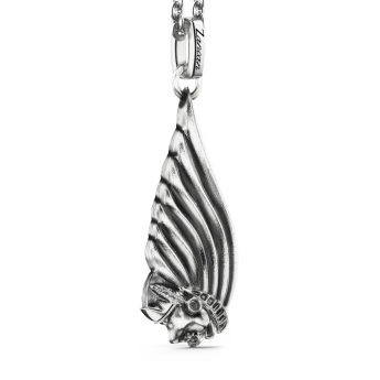 Collana Zancan in argento con pendente a nativo americano. 2