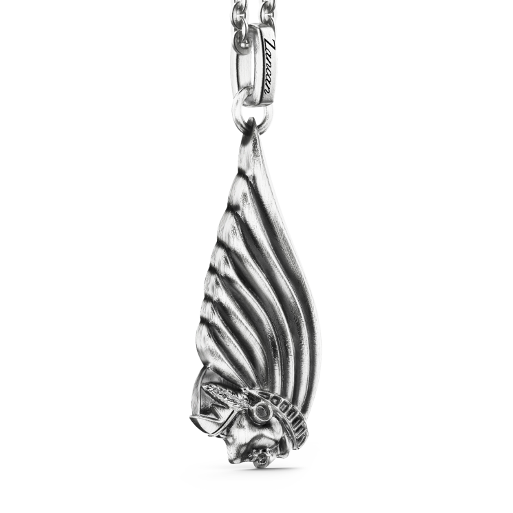 Zancan silver necklace with Native American pendant.