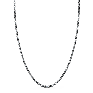Collier Zancan souple en argent avec perles.