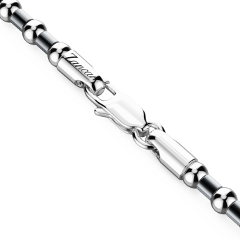 Zancan soft silver beads necklace. 2