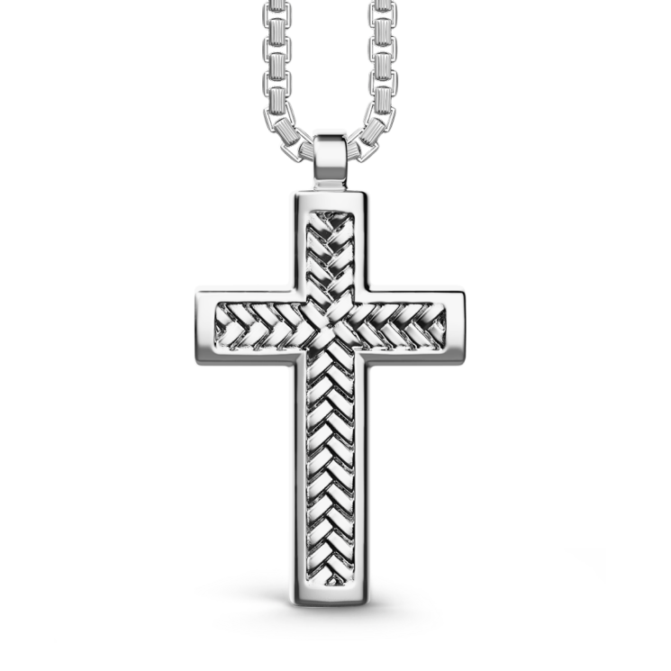 Collana Zancan in argento con pendente a croce.