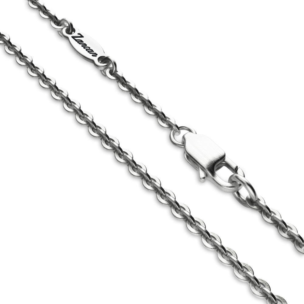 Zancan-Kette aus Silber mit Federanhänger.