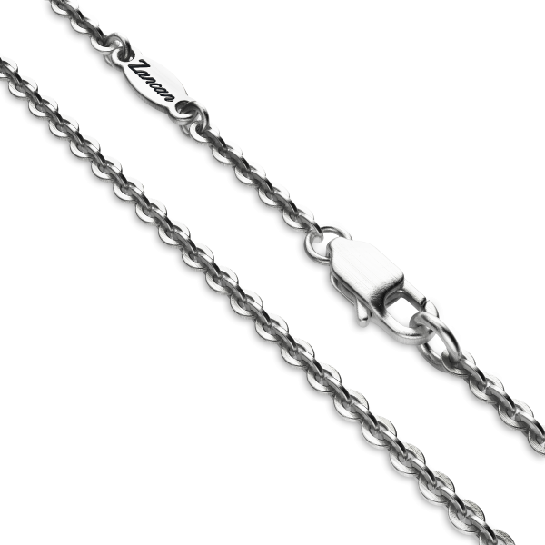 Zancan-Kette aus Silber mit Federanhänger.