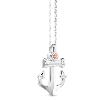 Collana Zancan in argento con pendente ad ancora. 2