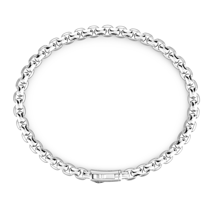 Zancan silver link-only bracelet.
