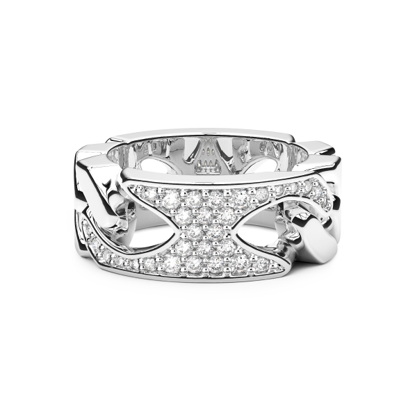 Bague Zancan en argent et pierres naturelles.