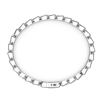 Bracciale Zancan solo maglia in argento. 2