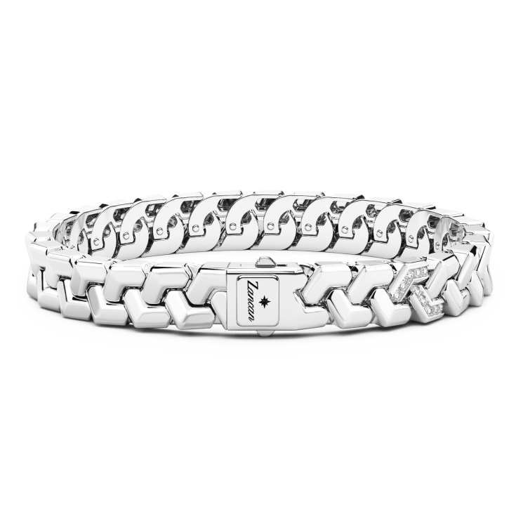 Zancan armband in zilver mesh alleen.