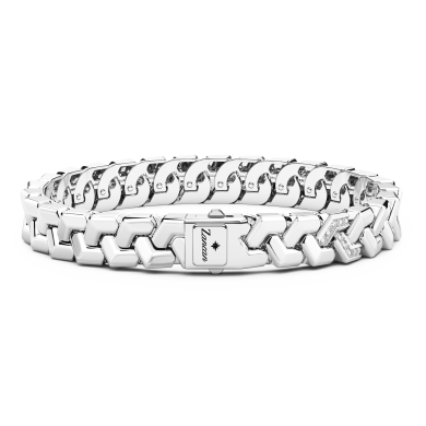 Zancan armband in zilver mesh alleen.