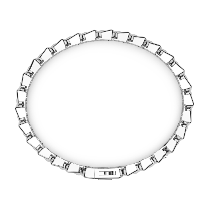 Zancan armband in zilver mesh alleen.