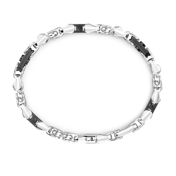 Bracciale Zancan solo maglia in argento e ceramica. 2