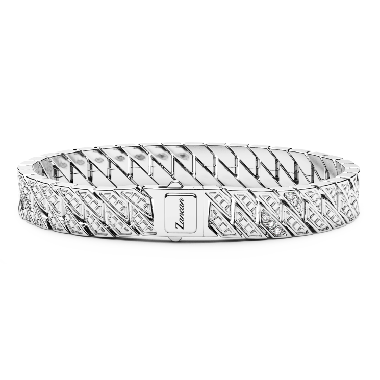 Bracelet Zancan maille seule en argent.