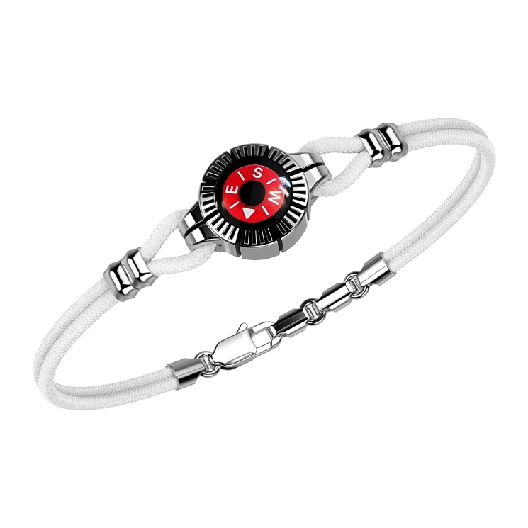 Zancan silver bracelet with compass.