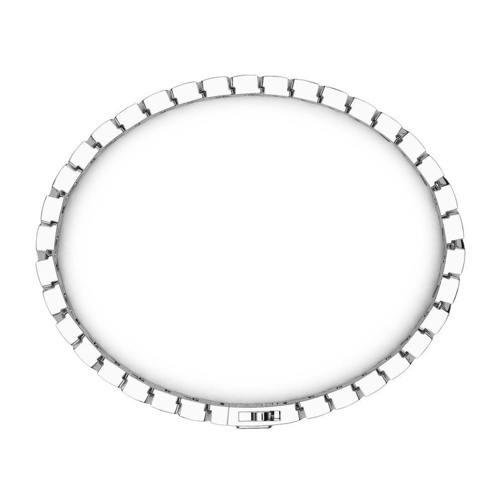Zancan bracelet in silver with stones.