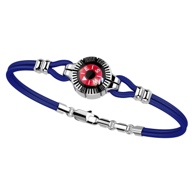 Pulsera Zancan de plata con brújula.